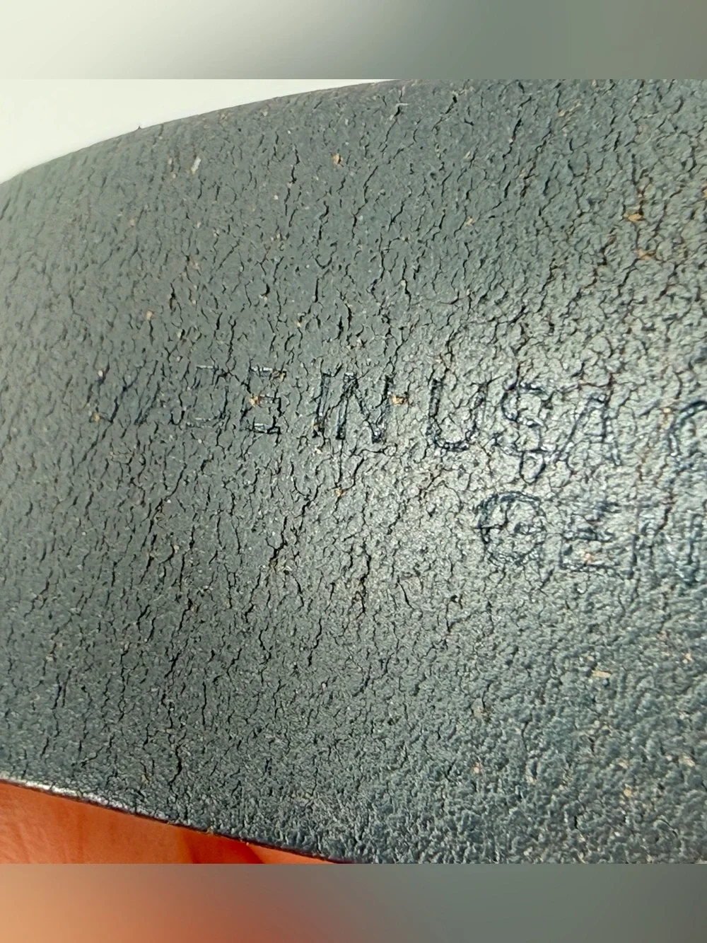 Vintage‎ Black Leather Men’s Casual Streetwear Belt 46